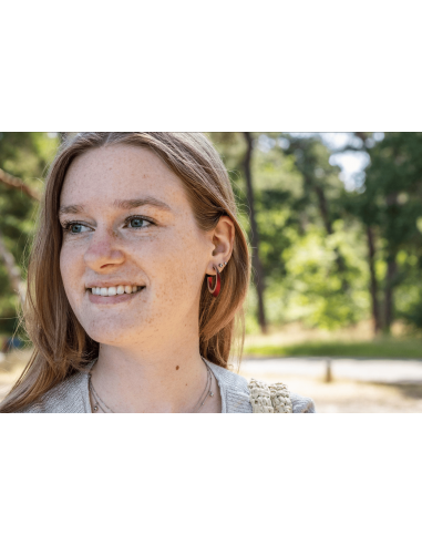 Pendientes Olivia Rojo