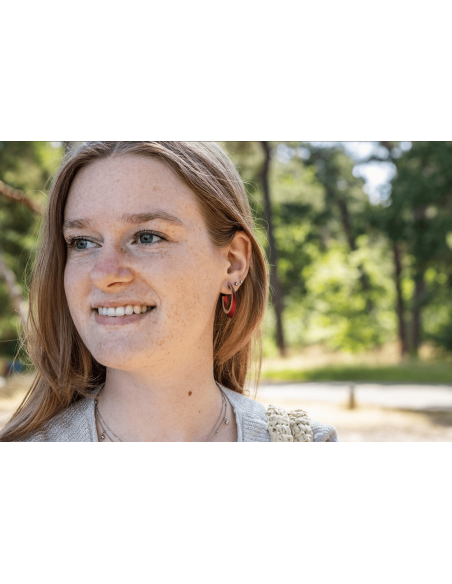 Pendientes Olivia Rojo