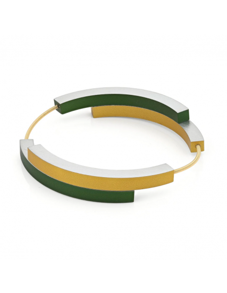 Pulsera Belle Verde y Oro