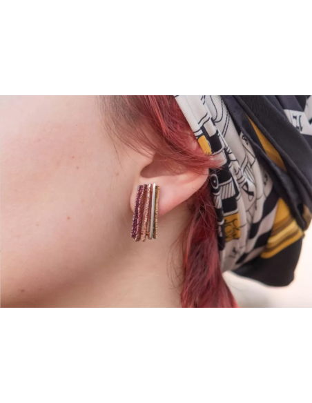 Pendientes Junc Pigments Ocre Grandes