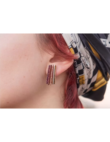 Pendientes Junc Pigments Ocre Medianos