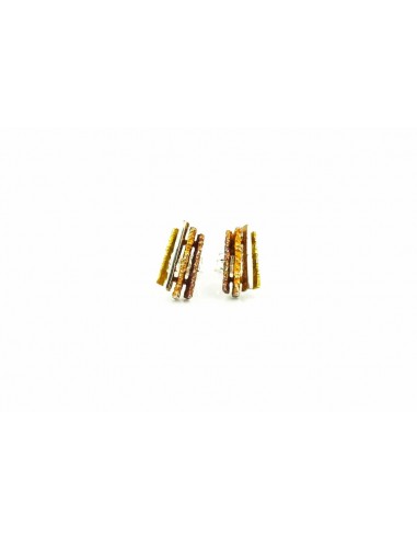 Pendientes Junc Pigments Ocre Pequeños