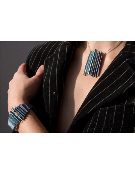 Necklace Junc Pigments Blue Big