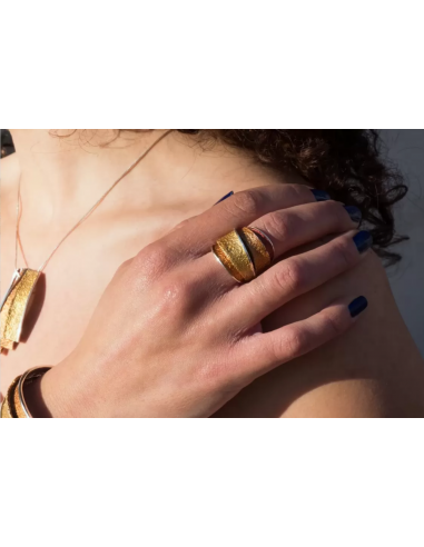 Anillo Troia Ocre Grande