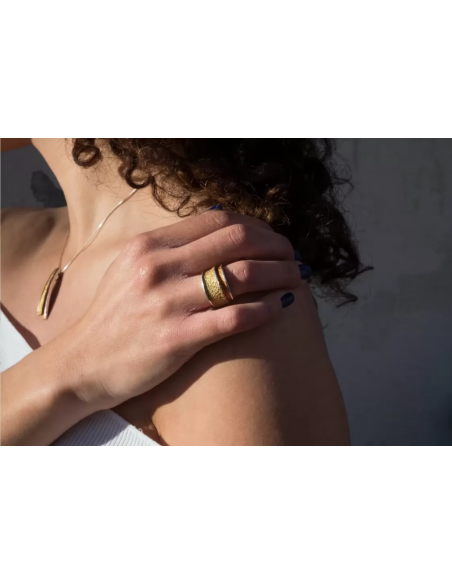 Anillo Troia Ocre Pequeño