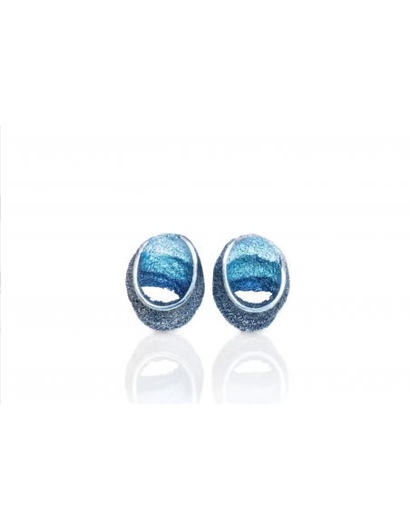 Pendientes Sinera Azul Grande