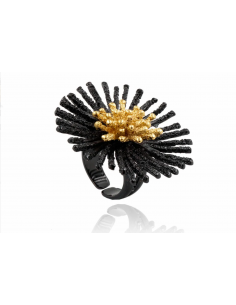 Goldenblack Premium Medium Spores Ring