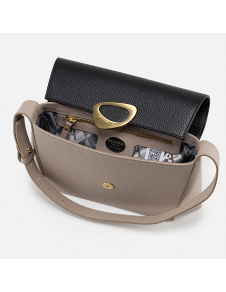 Calipso Medium Satchel Avana /Nero