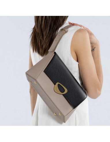 Calipso Medium Satchel Avana /Nero