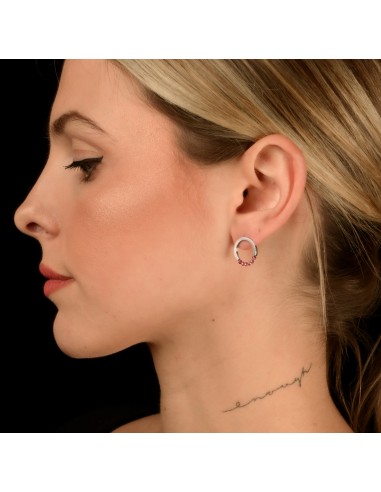 Stud Granat Earrings