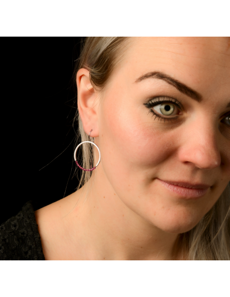 Granat Earrings Large