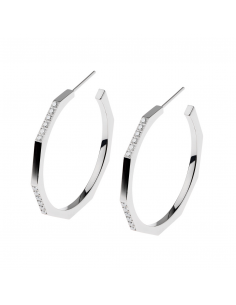Steel hoops with zircons