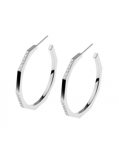 Steel hoops with zircons