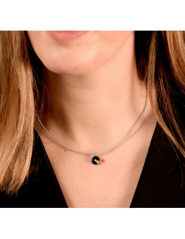 Colgante Circulo negro Diamante