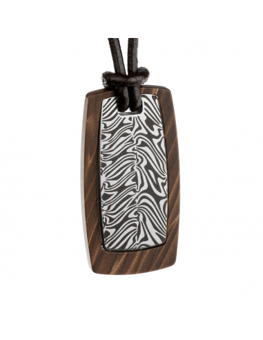 Collar Madera grabado