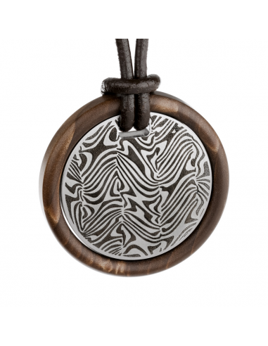 Collar Redondo Madera grabado