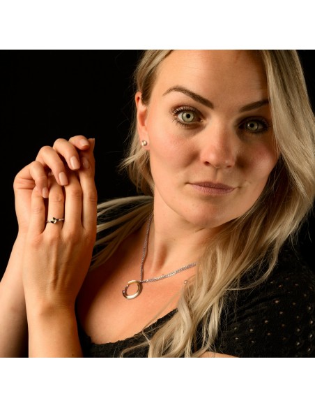 Pendientes Circular Diamante