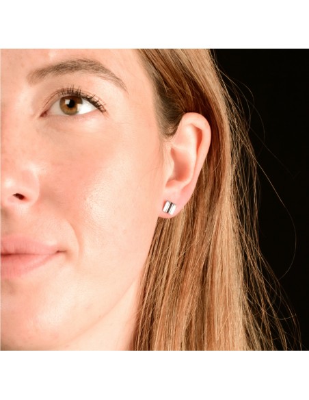Pendientes cuadrados Rayas