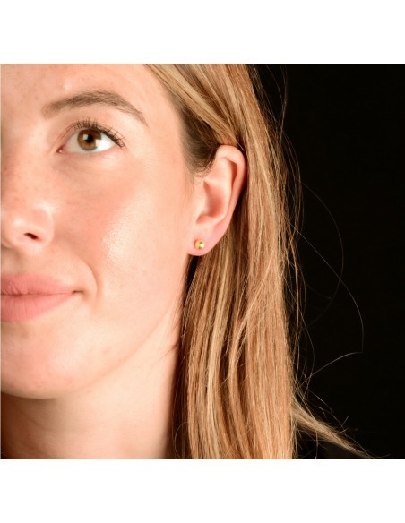 Pendientes Bolitas Dorados