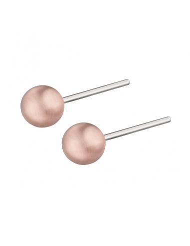 Pendientes Bolita Rosa