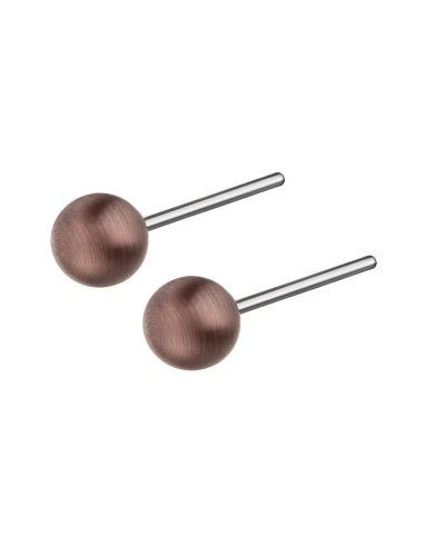 Pendientes Bolitas Bronce