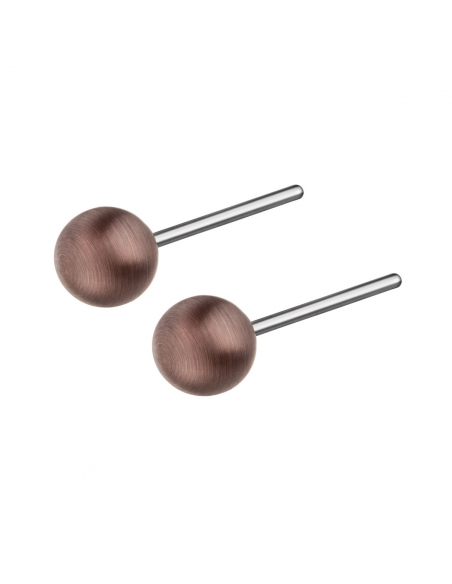 Pendientes Bolitas Bronce