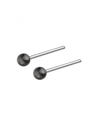 Ball earrings Black