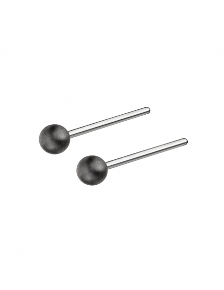 Ball earrings Black