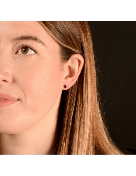 Pendientes Bolitas Negro