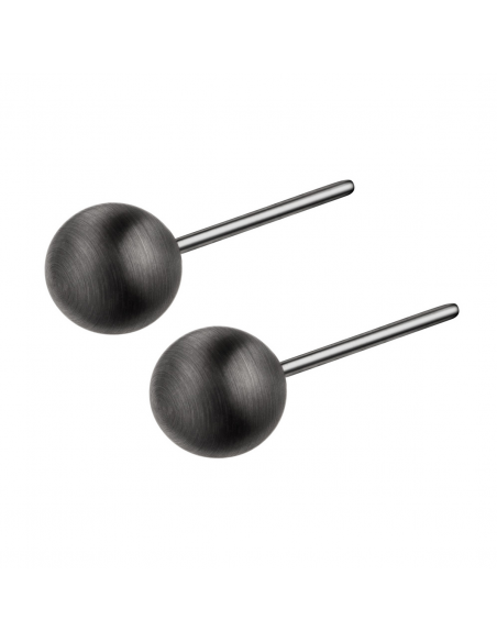 Pendientes Bolas Negro