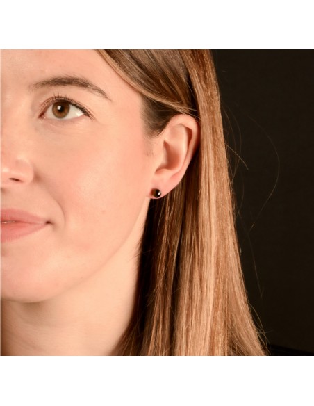 Pendientes Bolas Negro