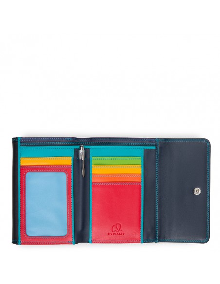 Double Flap Purse/Wallet Black Pace