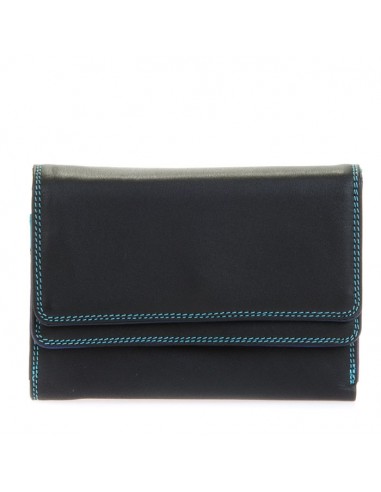 Double Flap Purse/Wallet Black Pace