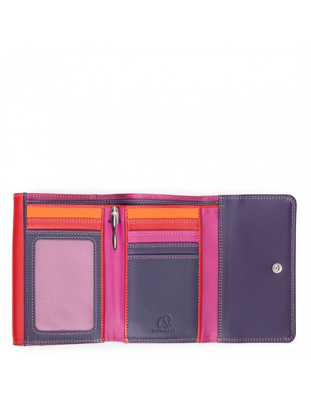 Double Flap Purse/Wallet Sangria Multi
