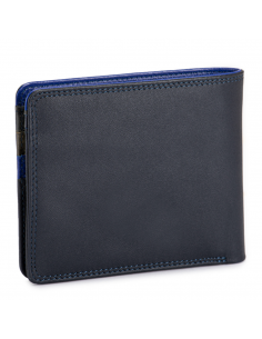 RFID Standard Men's Wallet with Coin Pocket Nappa Midnig