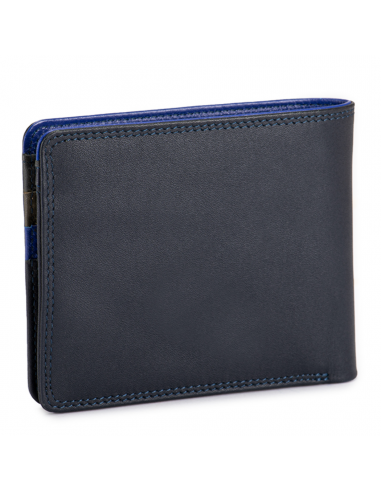 RFID Standard Men's Wallet with Coin Pocket Nappa Midnig