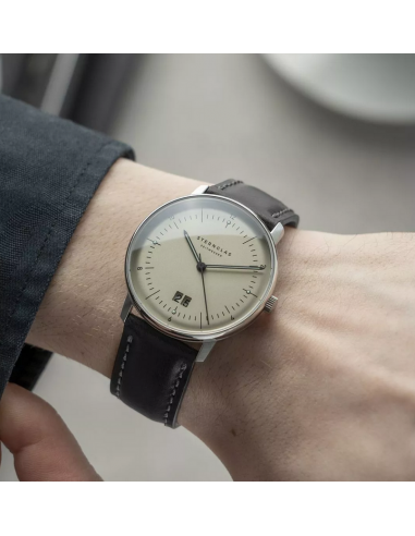 Reloj Sternglas Naos Großdatum alabaster