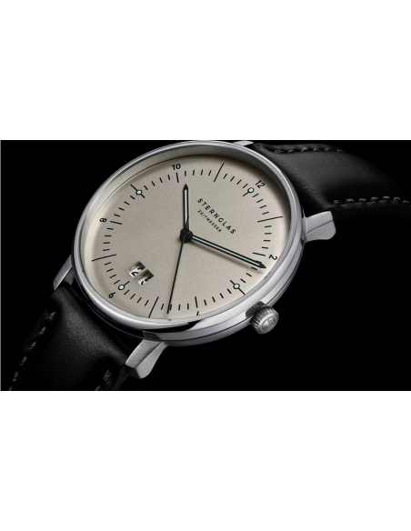 Reloj Sternglas Naos Großdatum alabaster