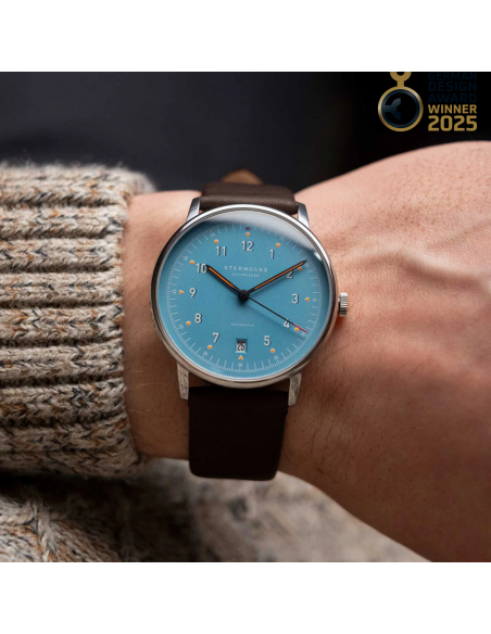 Reloj STERNGLAS Lumatik Automatic Nylon Light Blue