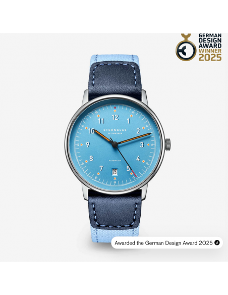 Reloj STERNGLAS Lumatik Automatic Nylon Light Blue