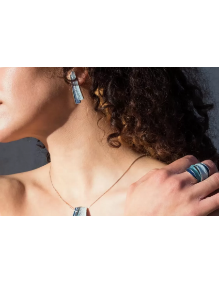 Pendientes Troia Azul Formentera Grandes