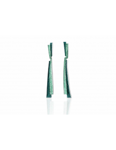 Pendientes Troia verde esmeralda 2 piezas