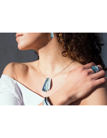 Large Troia Formentera Blue Pendant