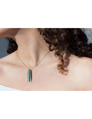 Troia emerald green pendant Small