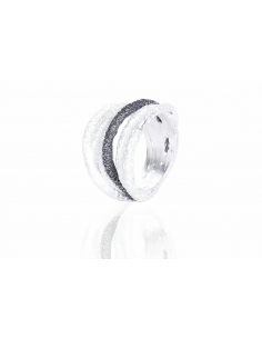 Anillo Sira Plata grande mate