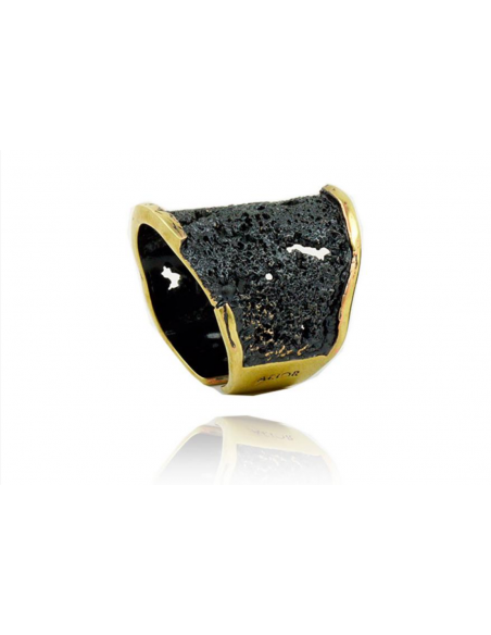 Intenzza Goldenblack Large Ring