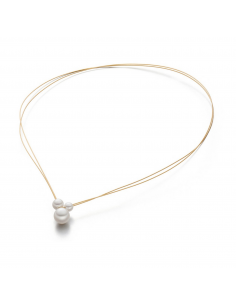 Eva Strepp necklace Trio gold plated