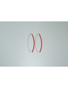 Step by step Red Earrings