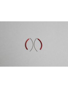 Step by step Red Earrings