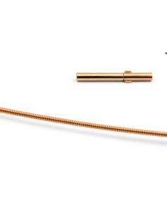 Soft Spiral Rose Gold Steel Cable